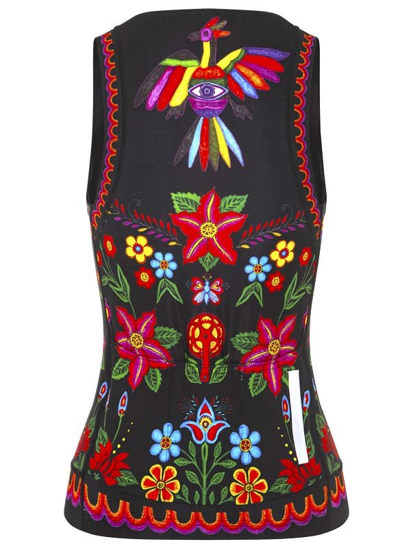 Frida Black Sleeveless Short Sleeve Cycling Jersey | Cycology AUS