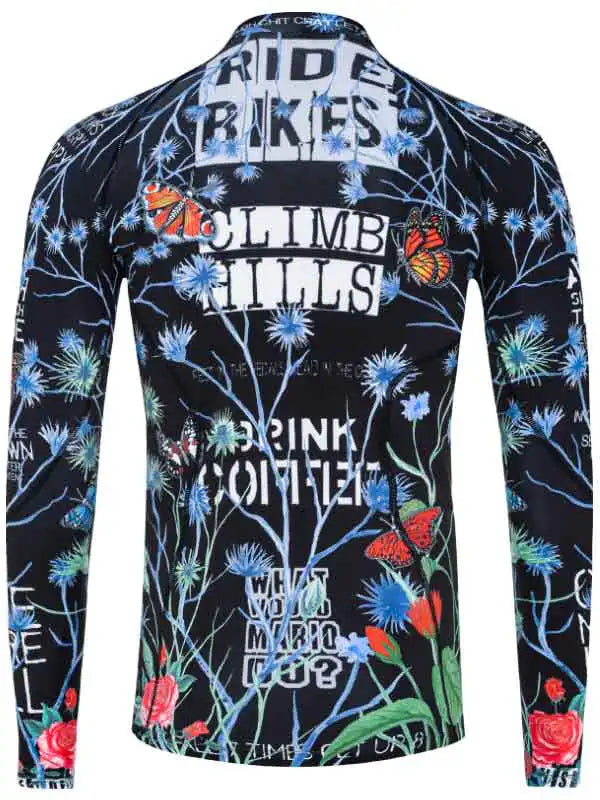 Gangsta Men's Black Long Sleeve Cycling Base Layer Back | Cycology AUS