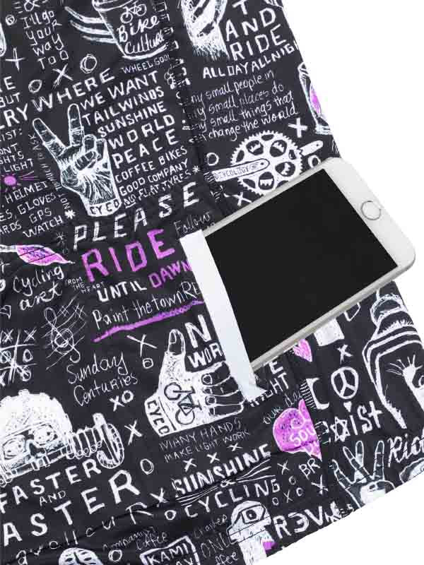 Bike Graffiti Men's Black Long Sleeve Summer Cycling Jersey Pocket | Cycology