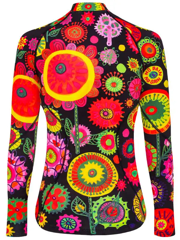 Heavy Pedal Women's Long Sleeve Cycling Base Layer  Back | Cycology AUS