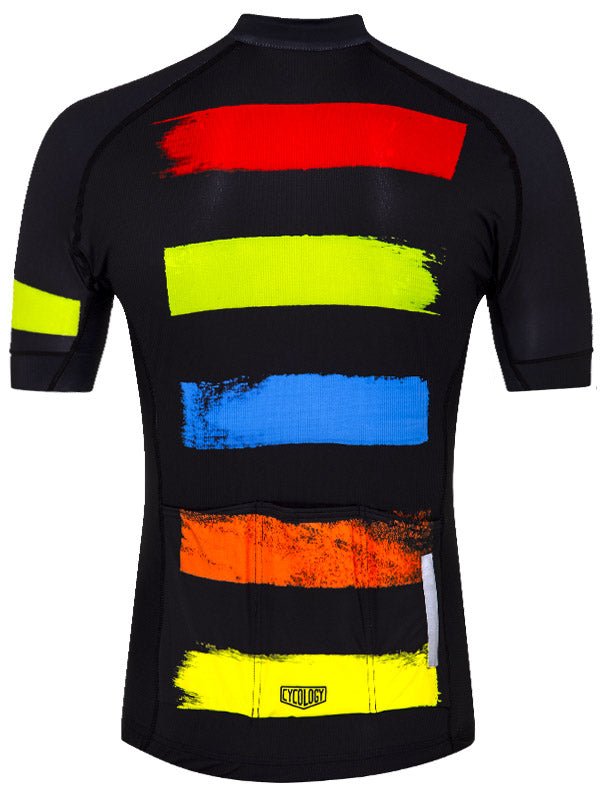Horizon Men's Black Short Sleeve Cycling Jersey | Cycology AUS
