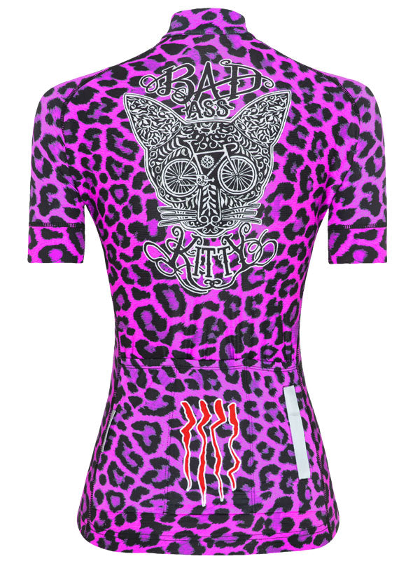 Kitty Pink Women's Cycling Jersey Back  | Cycology AUS