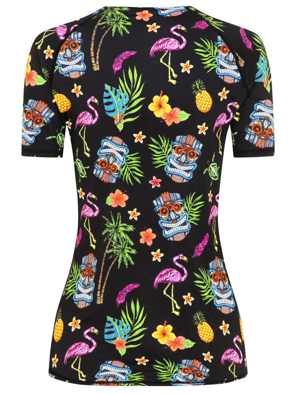 Molokai Black Women's Mountain Bike Jersey  Back Image | Cycology AUS