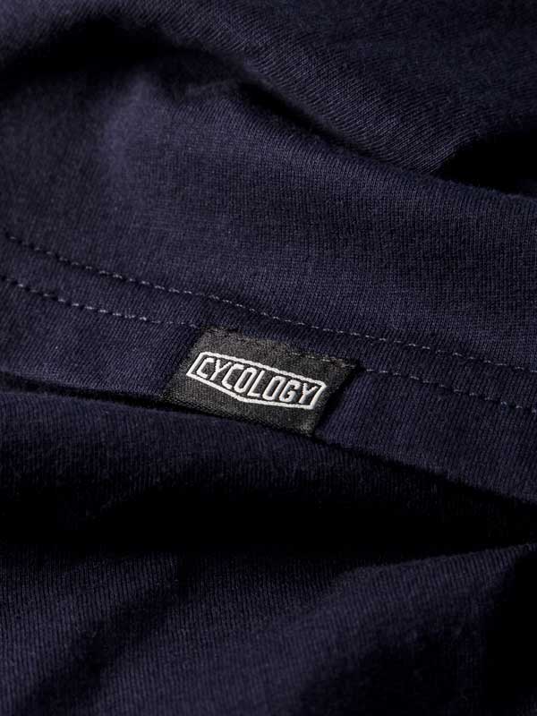 Cycling Nostalgia Mens Navy Cycling T Shirt sleeve |Cycology AUS