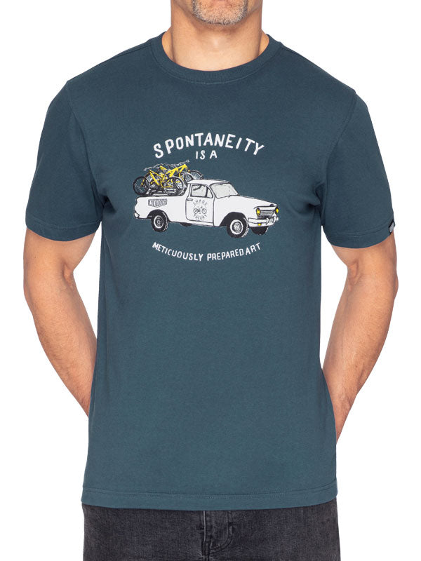Spontaneity Mens Blue Cycling T-Shirt  Front | Cycology AUS