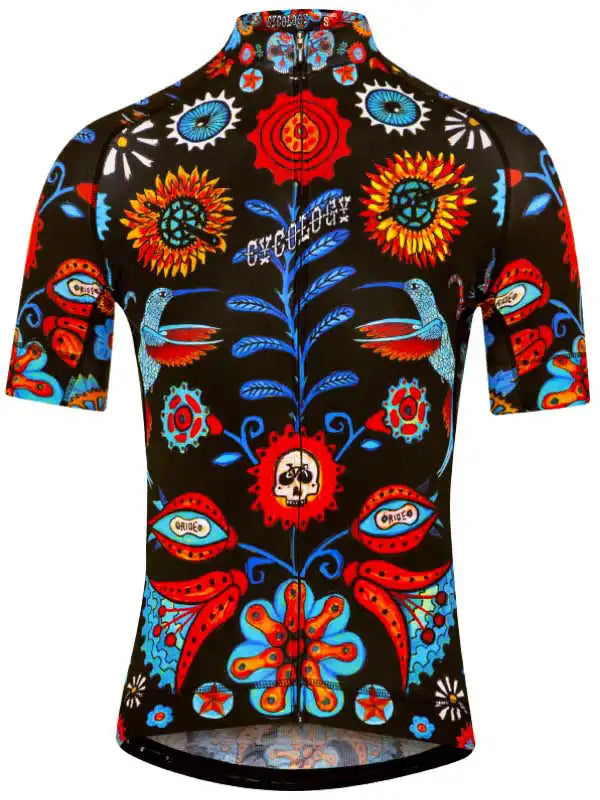 Tijuana Black Men's Cycling Jersey front | Cycology AUS