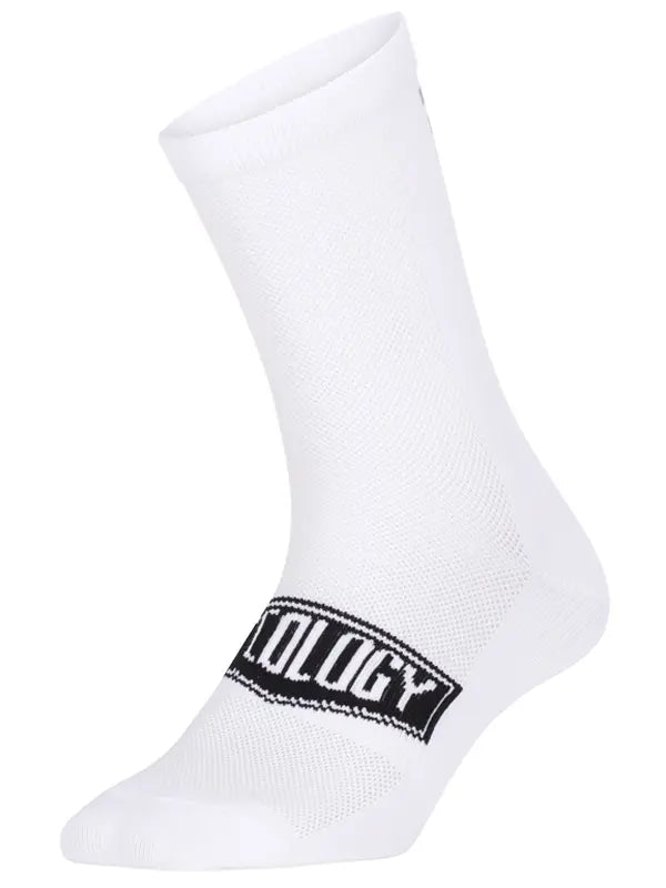 Cycology White Reflective Logo Cycling Socks | Cycology AUS